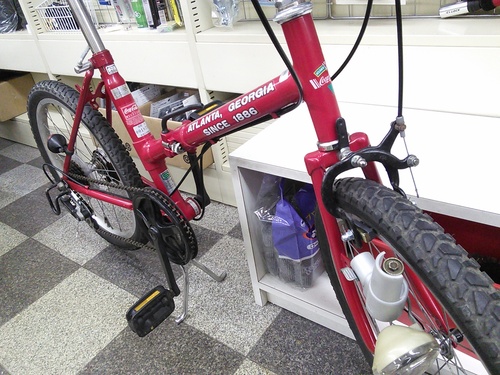 Coca-Cola 折りたたみ自転車 赤