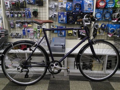 [683]中古自転車　tokyobike トーキョーバイク　クロスバイク　650×25C　8段変速　キャリパーブレーキ　パープル