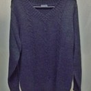 ≪終了≫ベーシックな濃いグレーのセーター （クリーニング済） USED