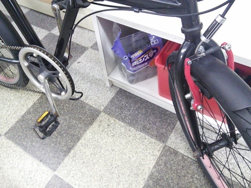 [1062]中古自転車　折りたたみ自転車　20インチ　6段変速　ブラック