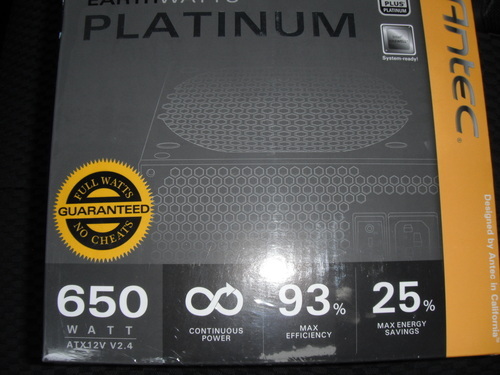 [ 新品未開封の電源ユニット ] EarthWatts EA-650-PLATINUM   (交渉中）