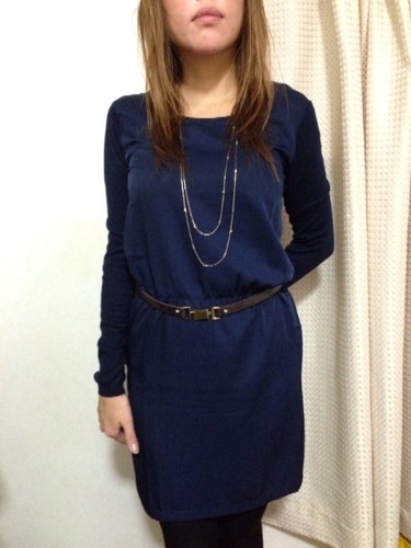 Mango ネイビーワンピース2着とrope ネックレスとmango 細ベルト Ikea 新宿のワンピース の中古 古着あげます 譲ります ジモティーで不用品の処分