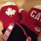 カナダ国旗柄 ミトン型手袋 
