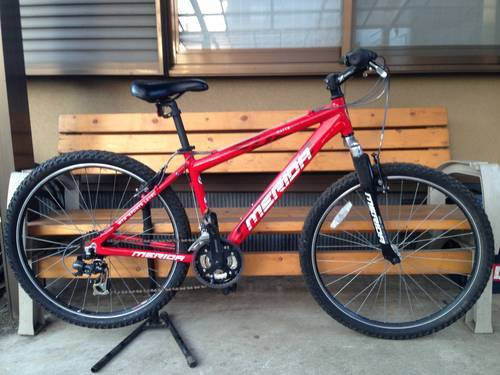 【販売済】【配送無料】【176】MTB MERIDA ２６インチ　３×７段ギヤ【14500円】