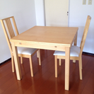 SOLD: IKEA ダイニングテーブル＆チェアセット　