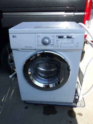 LG　ドラム式洗濯乾燥機 5.0kg ホワイト WD-D52WP 中古