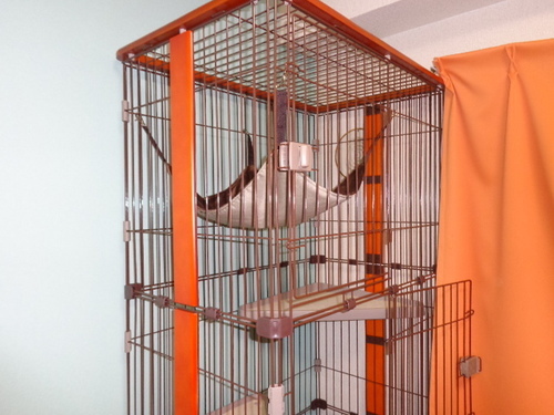 猫ゲージ３段（上部にハンモックついてます）