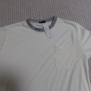 値下げ半袖ポケット付きTシャツ白　新品未使用送料込み400円　Ｌサイズ