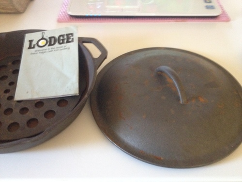 中古のLODGEスキレット