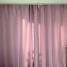 【取引中】激安！美品！ピンクのカーテン！風水恋愛運！