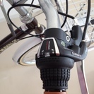 折畳シティサイクル26インチ 鍵付き　かご付 数回利用のみ　新品同様 6段ギア付なので沖縄でも安心　価格応相談