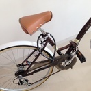 折畳シティサイクル26インチ 鍵付き　かご付 数回利用のみ　新品同様 6段ギア付なので沖縄でも安心　価格応相談