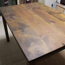 【あげます】高さ８０ｃｍの木製 伸縮（折りたたみ） テーブル