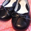 女児　NORDSTROM 革靴　黒　16-17cm