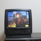 【お取引完了】　SHARP　14型　ビデオ内蔵型ブラウン管テレビ...