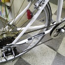 603]中古自転車 クロスバイク 700×28c 6段変速 Vブレーキ ホワイト