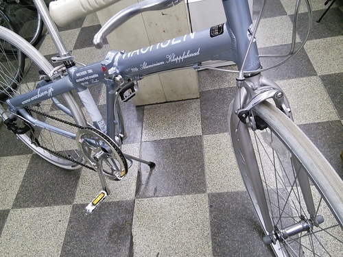 [1260]自転車 折りたたみ フルサイズクロスバイク 700×28c 6段変速 アルミフレーム 状態良好 ライトブルー