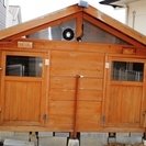 大型犬2頭用犬小屋　子供の家として利用可能です。定価35万円