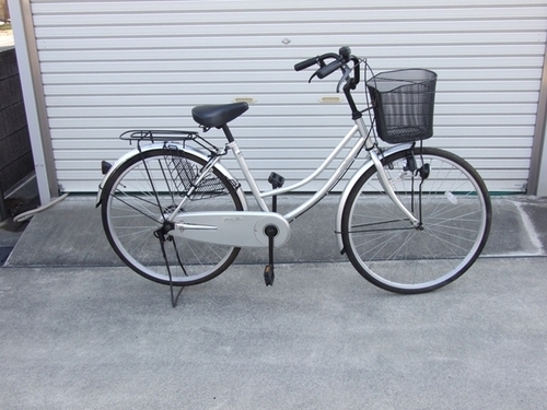 ２６インチ軽快車銀色