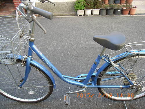 売り切れました。無料配達地域あり、大阪の自転車出張修理店グッドサイクルが26インチ、ブルー、6段変速、中古自転車を出品