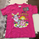 子ども女の子用 ビビッドピンク半袖Tシャツ 2-4歳用