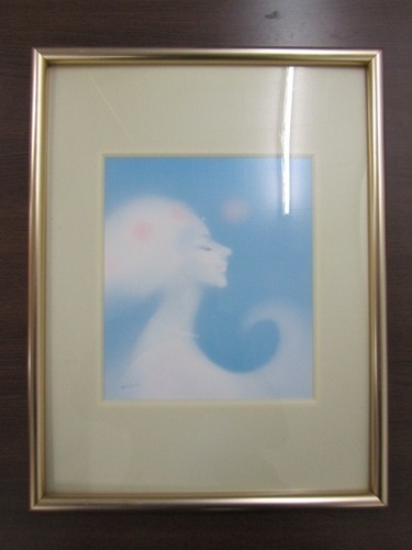 若尾和呂作 幸運を呼ぶ絵 女性画 額入り アート 美 ぐっさいくる 広島のその他の中古あげます 譲ります ジモティーで不用品の処分