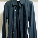 ■アニエス・ベー／長袖カッターシャツ　ブラック・２号（Ｌ相当）　古着