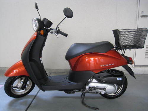 ホンダ TODAY ヘルメット・かご付き すぐ乗れます 原付バイク 50cc