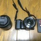 NEX-5RL ｽﾞｰﾑﾚﾝｽﾞｷｯﾄ　＋　単焦点レンズ(E50...