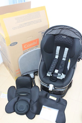 美品 コンビ ラクティアターンEG TA ブラッックキルト マット付