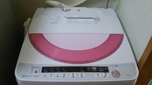 【終了】シャープ全自動洗濯機 6Kg ES-GE60P-P （2015年製）