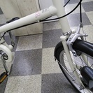 [1267]中古自転車　良品計画（無印良品）　ミニベロ　小径車　20インチ　内装3段変速　オートライト　ローラーブレーキ　ベージュ×マットブラック