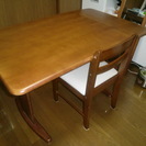 ダイニングテーブル・椅子・チェア・机・茶色・セット・木製・天然木...