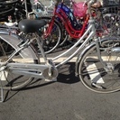 鹿児島市　中古自転車　ブリジストン　ママチャリ　シルバー　内装３段切替