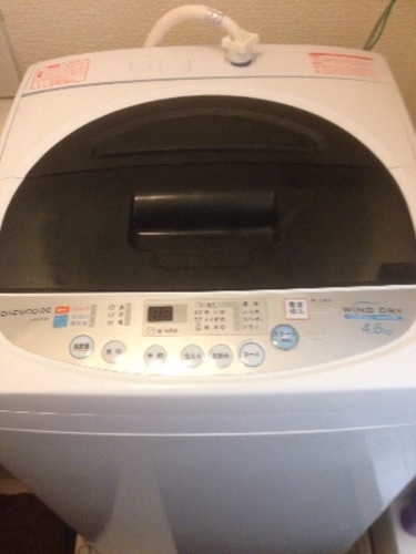 【※重要事項追加】大宇DAEWOO 全自動洗濯機 4.6kg DWA-SL46 2014年製【中古】