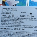 ディズニーキャンパスデーパスポート大人3枚