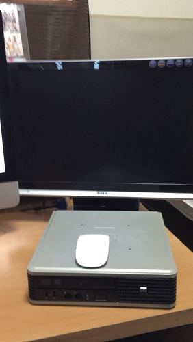 高速起動　パソコンモニタE2200HDと小型HPパソコンセット　手渡し