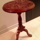 アジアン家具　木製サイドテーブル