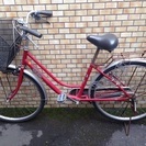 【終了しました】赤い自転車！大人用《使用感かなりあり》