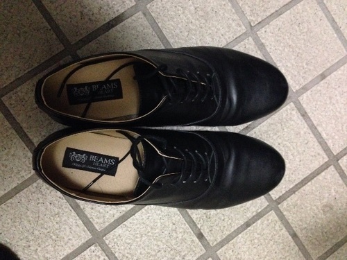 BEAMS  黒革靴  26.5