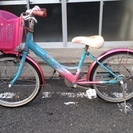 鹿児島市　パナソニック子供用自転車　20インチ　ピンク水色2トン...