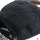 美品・エルメス/カシミヤのキャップ/男性用(？)
