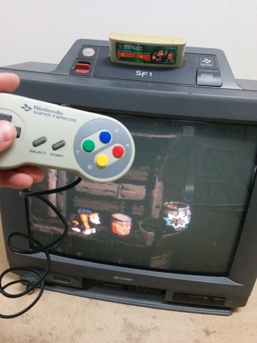 スーパーファミコン内臓テレビ＆ソフト