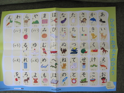 終了 新品 公文 ポスター ひらがな カタカナ すうじ 2枚セット ちゃっぴー 練馬のキッズ用品 幼児教育 の中古あげます 譲ります ジモティーで不用品の処分