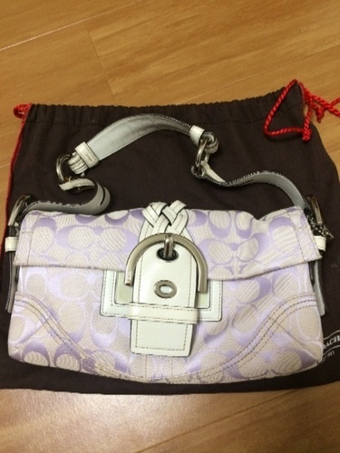 コーチ ラベンダー色 ショルダーバッグCOACH