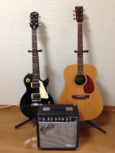 エレキG・アコースティックG・アンプ 3点セット