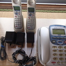 【取引終了】KENWOOD 小電力留守付コードレス電話機(子機2台付)