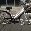 鹿児島市　中古自転車　シティサイクル　白　27インチ　内装３段切...