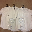 ワイシャツ半袖3枚 長袖2枚 未使用 ボタンダウン 42-86サイズ