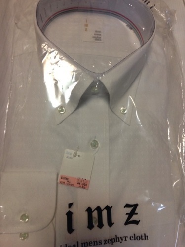 ワイシャツ半袖3枚 長袖2枚 未使用 ボタンダウン 42-86サイズ